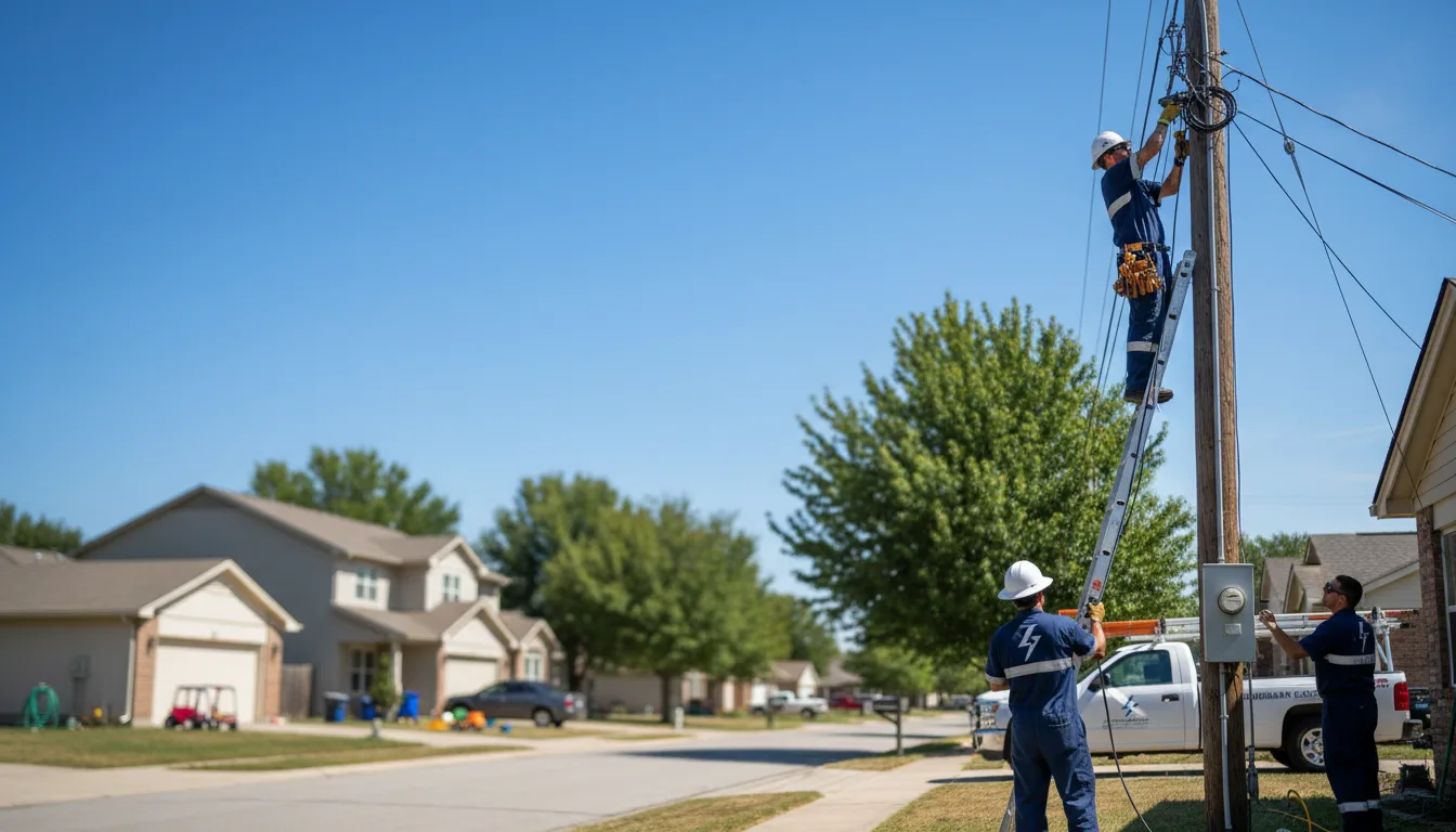 Residential electrician providing installation services in Fisher, IL